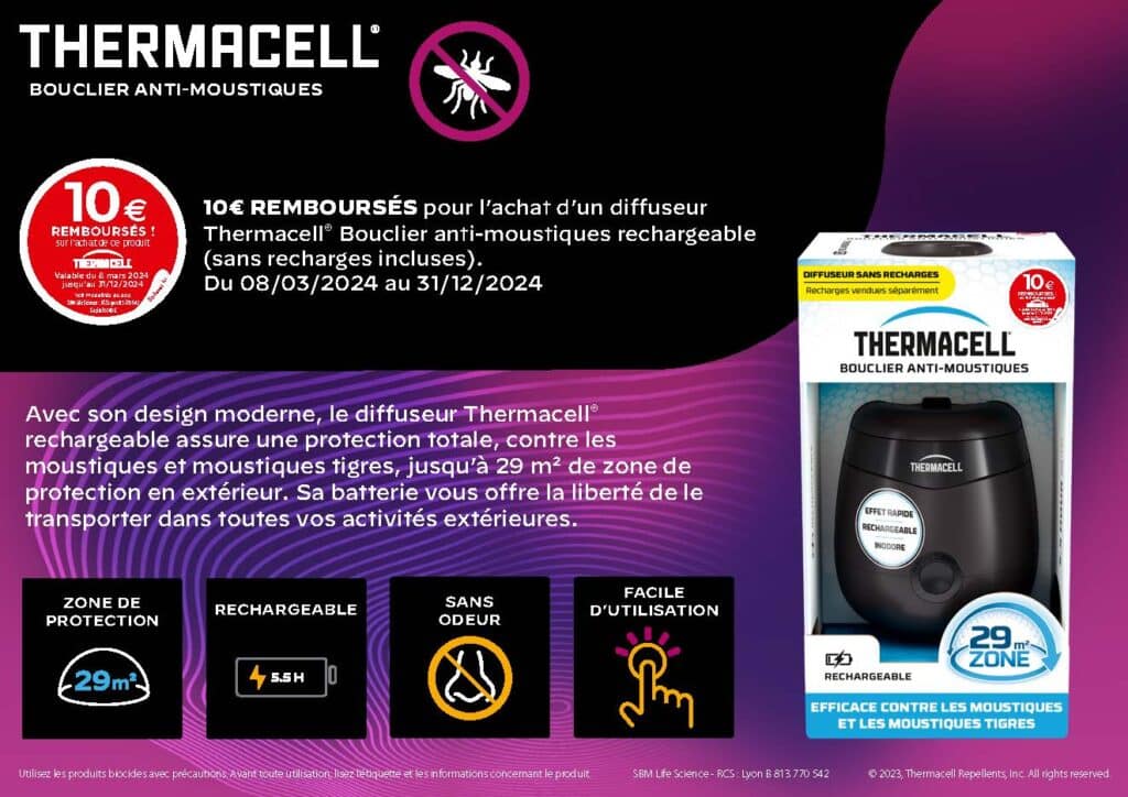 Thermacell anti moustique promotion 10€